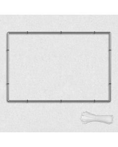 E&K Wall Mount Banner Sign Poster Frame Advertising Billboard Display Frame Stretching Stainless Steel Wall Frame for Roadside Building Warehouse - Customizable with Item Shape