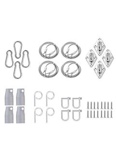 E&K Sunrise 6ft One-Way Wire Lock Wire Cable and Sail Kits for Rectangle&Square Sun Shade Sail Pole Stand Post Heavy-Duty Awning Canopy Support Poles Installation Create Tension