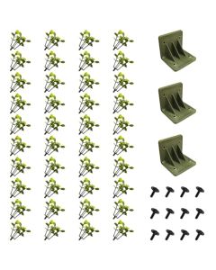 E&K 5 Packs Artificial Plant Panels Corner Bracket Kits