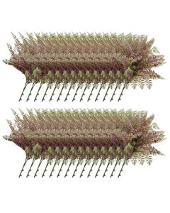 E&K 28 PCS Artificial Plants Faux Bushes Plant Decoration for Home Garden Wedding Party Indoor Outdoor (Green Red)