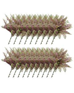 E&K 19 PCS Artificial Plants Faux Bushes Plant Decoration for Home Garden Wedding Party Indoor Outdoor (Green Red)