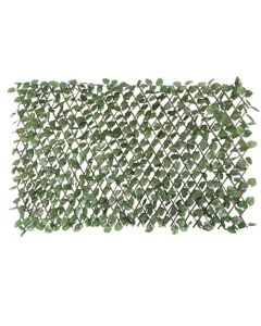E&K Sunrise 6 PCS Faux Leaves Expandable Fence Privacy Screen Artificial Greenery Grass Wall Decoration for Garden Backyard Patio Indoor Outdoor (Ivy - Single Side)