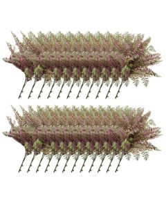 E&K 23 PCS Artificial Plants Faux Bushes Plant Decoration for Home Garden Wedding Party Indoor Outdoor (Green Red)