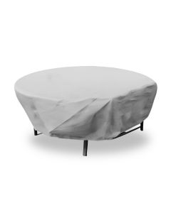 EK Patio Furniture Cover for Round Table, 20' Heavy-Duty Outdoor Table Cover with Wire Rope Hem, Waterproof Patio Table Protector for Garden, Deck, Backyard (Light Gray)