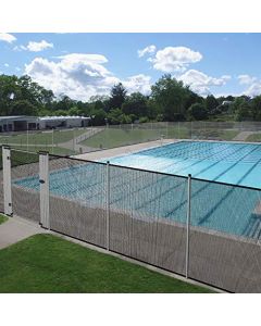 E&K Mesh Safety Pool Fence for Inground Pools Removable Outdoor Safety Fence Security Fencing for Backyard Garden Deck Porch Chicken Dogs Fence 6’ Feet High Mesh Netting Fence