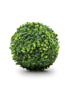 E&K 6 PCS 15" Artificial Topiary Ball Faux Plant Ball Decoration for Indoor Outdoor Home Porch Balcony Party Wedding (Sempreverde)