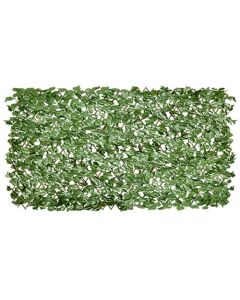 E&K Sunrise 4 PCS Faux Leaves Expandable Fence Privacy Screen Artificial Greenery Grass Wall Decoration for Garden Backyard Patio Indoor Outdoor (Ivy Leaves - Single Side)