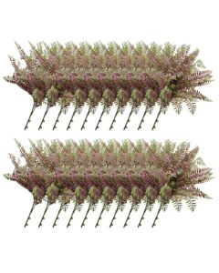 E&K 20 PCS Artificial Plants Faux Bushes Plant Decoration for Home Garden Wedding Party Indoor Outdoor (Green Red)