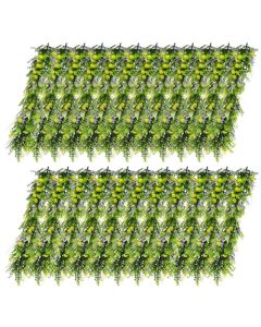 E&K 23 PCS Artificial Hanging Plants Faux Vines Leaf Decoration for Home Garden Office Indoor Outdoor Wedding Party (Green Purple Yellow)