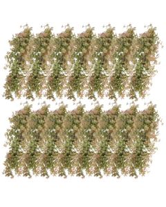 E&K 15 PCS Artificial Hanging Plants Faux Vines Leaf Decoration for Home Garden Office Indoor Outdoor Wedding Party (Green Red)