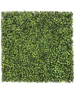 E&K 9Pcs 20" x 20" Artificial Grass Wall Panels, Faux Boxwood Greenery Backdrop Decor, UV Protected Privacy Hedge Screen for Indoor Outdoor (Green Tea - 02)
