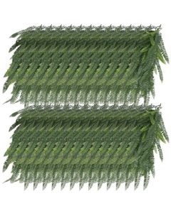 E&K 27 PCS Artificial Hanging Plants Faux Vines Leaf Decoration for Home Garden Office Indoor Outdoor Wedding Party (Dark Green)