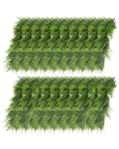 E&K 20 PCS Artificial Hanging Plants Faux Vines Leaf Decoration for Home Garden Office Indoor Outdoor Wedding Party (Green)