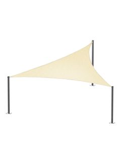 E&K Sunrise Equilateral triangle Sun Shade Sail with Stainless Steel Hardware Kit Outdoor Shade Cloth UV Block Fabric,Curve Edge-Customized Sizes Available - Customizable with Size and Color