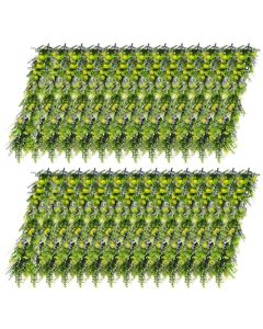 E&K 27 PCS Artificial Hanging Plants Faux Vines Leaf Decoration for Home Garden Office Indoor Outdoor Wedding Party (Green Purple Yellow)