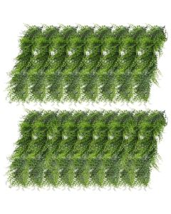 E&K 17 PCS Artificial Hanging Plants Faux Vines Leaf Decoration for Home Garden Office Indoor Outdoor Wedding Party (Green)