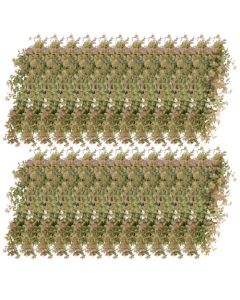 E&K 24 PCS Artificial Hanging Plants Faux Vines Leaf Decoration for Home Garden Office Indoor Outdoor Wedding Party (Green Red)