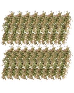 E&K 17 PCS Artificial Hanging Plants Faux Vines Leaf Decoration for Home Garden Office Indoor Outdoor Wedding Party (Green Red)