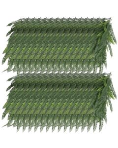 E&K 30 PCS Artificial Hanging Plants Faux Vines Leaf Decoration for Home Garden Office Indoor Outdoor Wedding Party (Dark Green)