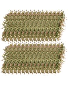 E&K 28 PCS Artificial Hanging Plants Faux Vines Leaf Decoration for Home Garden Office Indoor Outdoor Wedding Party (Green Red)