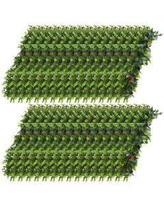 E&K 30 PCS Artificial Hanging Plants Faux Vines Leaf Decoration for Home Garden Office Indoor Outdoor Wedding Party (Dark Green Red)