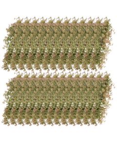 E&K 25 PCS Artificial Hanging Plants Faux Vines Leaf Decoration for Home Garden Office Indoor Outdoor Wedding Party (Green Red)