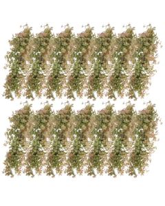 E&K 14 PCS Artificial Hanging Plants Faux Vines Leaf Decoration for Home Garden Office Indoor Outdoor Wedding Party (Green Red)