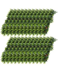 E&K 24 PCS Artificial Hanging Plants Faux Vines Leaf Decoration for Home Garden Office Indoor Outdoor Wedding Party (Dark Green Red)