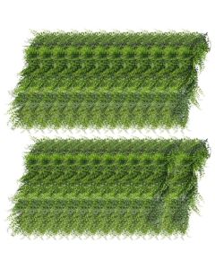 E&K 25 PCS Artificial Hanging Plants Faux Vines Leaf Decoration for Home Garden Office Indoor Outdoor Wedding Party (Green)