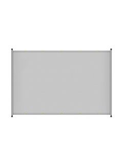 E&K 13'Wx20'L Waterproof Shade Canopy Cover Outdoor with Grommets Weighted Rods Sun Shade Cover UV Block for Pergola Patio Deck Backyard (Light Gray)