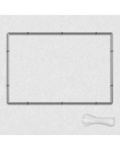 E&K Wall Mount Banner Sign Poster Frame Advertising Billboard Display Frame Stretching Stainless Steel Wall Frame for Roadside Building Warehouse 10'x10'