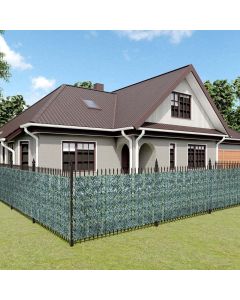 E&K Sunrise Faux Artificial Leaf Fence Customize 39" 58" - Customizable with Size and Color