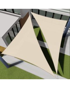 Sun Shade Sail with Stainless Steel Hardware Kit Right triangle UV Block Durable Awning Perfect for Outdoor Garden Backyard-2-12 ft - Customizable with Size and Color