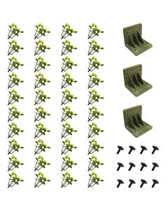 E&K 5 Packs Artificial Plant Panels Corner Bracket Kits