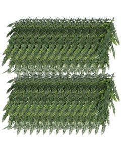 E&K 27 PCS Artificial Hanging Plants Faux Vines Leaf Decoration for Home Garden Office Indoor Outdoor Wedding Party (Dark Green)
