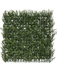 E&K 9Pcs 20" x 20" Artificial Grass Wall Panels, Faux Boxwood Greenery Backdrop Decor, UV Protected Privacy Hedge Screen for Indoor Outdoor (Buxus - Olivia)