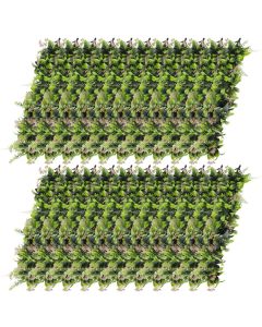 E&K 23 PCS Artificial Hanging Plants Faux Vines Leaf Decoration for Home Garden Office Indoor Outdoor Wedding Party (Green Pink)