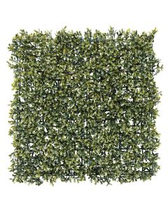 E&K 9Pcs 20" x 20" Artificial Grass Wall Panels, Faux Boxwood Greenery Backdrop Decor, UV Protected Privacy Hedge Screen for Indoor Outdoor (Pittoso - Yellow)