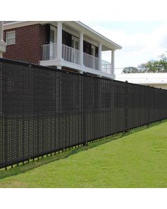 Premium durable breathable fence screen Fence Privacy Screen Coated Polyester Mesh 80% Privacy Customize (280GSM) -7ft-12 ft - Customizable with Size and Color