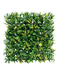 E&K 9Pcs 20" x 20" Artificial 3D Plant Wall Panels, Faux Grass Wall Backdrop Decor, UV-Anti Greenery Boxwood Hedge Privacy Screen for Outdoor Indoor Wedding Garden Backyard (Style 03)