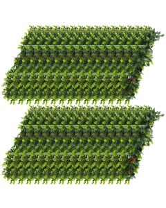 E&K 30 PCS Artificial Hanging Plants Faux Vines Leaf Decoration for Home Garden Office Indoor Outdoor Wedding Party (Dark Green Red)
