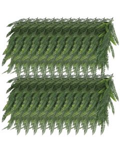 E&K 22 PCS Artificial Hanging Plants Faux Vines Leaf Decoration for Home Garden Office Indoor Outdoor Wedding Party (Dark Green)