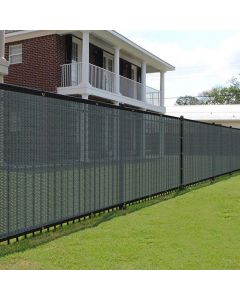 E&K Sunrise 12' x 24' Privacy Fence Screen with Grommets, Outdoor Windscreen Fence Covering Privacy Screen UV Blockage for Backyard Garden Patio (Green)