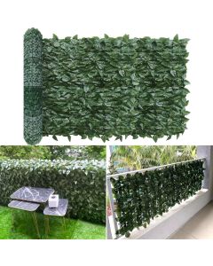 E&K Sunrise 6'X8' Faux Laurel Leaf Privacy Fence Screen Artificial Leaves Hedge Fence Covering Wall Decoration Panels for Garden Backyard Porch Indoor Outdoor