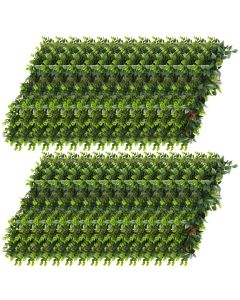 E&K 27 PCS Artificial Hanging Plants Faux Vines Leaf Decoration for Home Garden Office Indoor Outdoor Wedding Party (Dark Green Red)