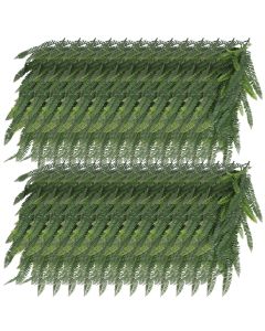 E&K 26 PCS Artificial Hanging Plants Faux Vines Leaf Decoration for Home Garden Office Indoor Outdoor Wedding Party (Dark Green)