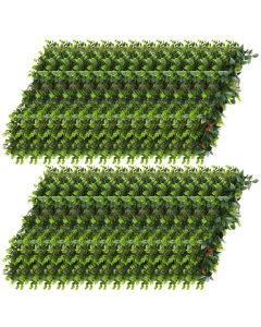 E&K 28 PCS Artificial Hanging Plants Faux Vines Leaf Decoration for Home Garden Office Indoor Outdoor Wedding Party (Dark Green Red)