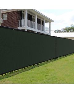 E&K Sunrise 5'x50' Privacy Fence Screen with Grommets, Outdoor Windscreen Fence Covering Privacy Screen UV Blockage for Backyard Garden Patio (Green)