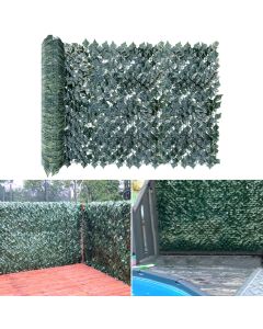 E&K Sunrise 9 PCS 58"x196" Faux Ivy Leaf Privacy Fence Screen Artificial Leaves Hedge Fence Covering Wall Decoration Panels for Garden Backyard Porch Indoor Outdoor