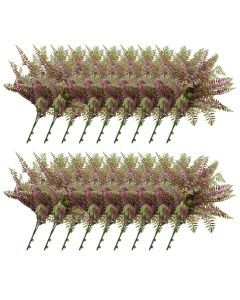 E&K 18 PCS Artificial Plants Faux Bushes Plant Decoration for Home Garden Wedding Party Indoor Outdoor (Green Red)